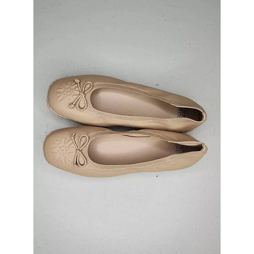 NWOB Frye and Co Willow Ballet Flats Espadrilles Slip On Square Toe Women's 7.5